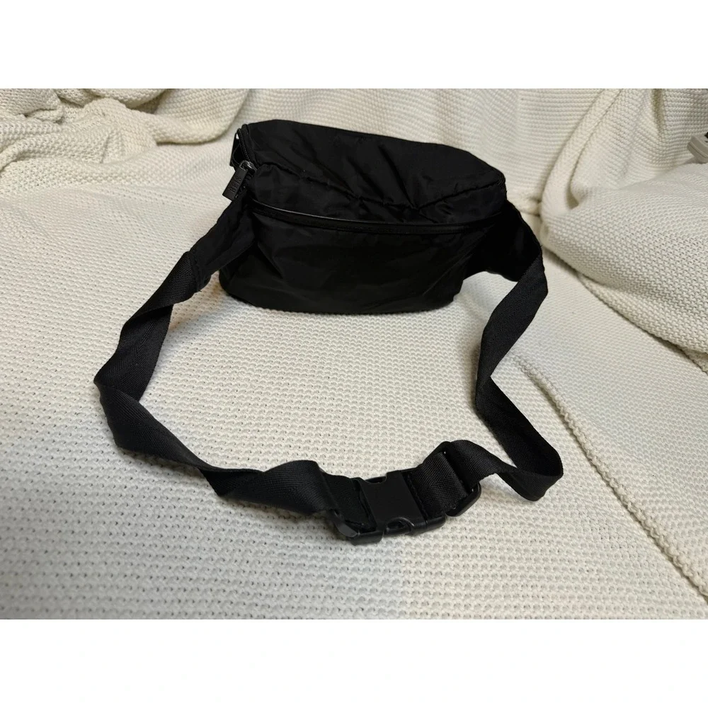 BEIS The Diaper Fanny Pack Black Nylon Crossbody Waist Bag with Wipes Pocket